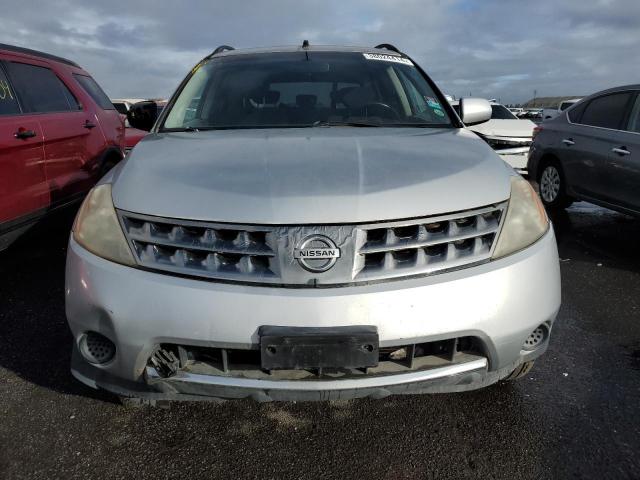 JN8AZ08T57W500255 - 2007 NISSAN MURANO SL SILVER photo 5