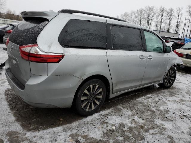 5TDDZ3DC0KS211356 - 2019 TOYOTA SIENNA XLE SILVER photo 3