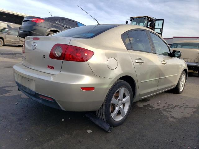 JM1BK12F641108326 - 2004 MAZDA 3 I BEIGE photo 3