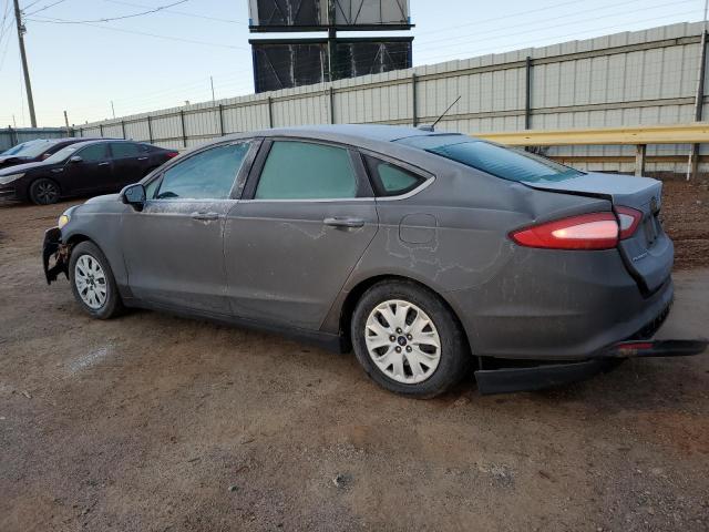 3FA6P0G75ER131043 - 2014 FORD FUSION S GRAY photo 2