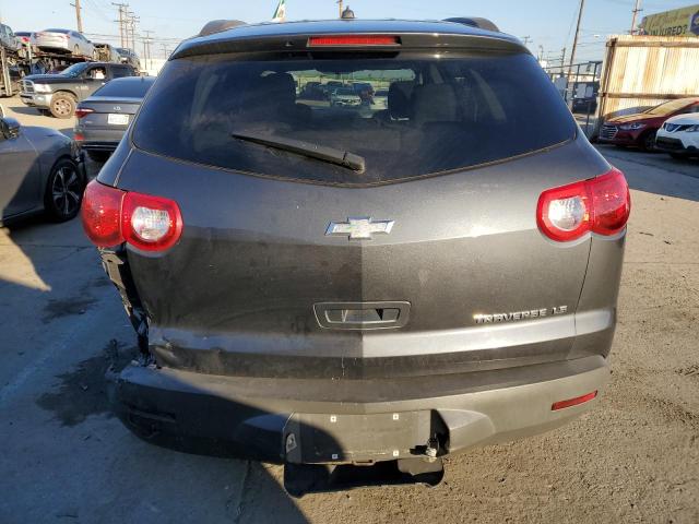 1GNKRFED4CJ288317 - 2012 CHEVROLET TRAVERSE LS GRAY photo 6