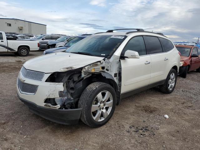 1GNKRGED6CJ192694 - 2012 CHEVROLET TRAVERSE LT WHITE photo 1