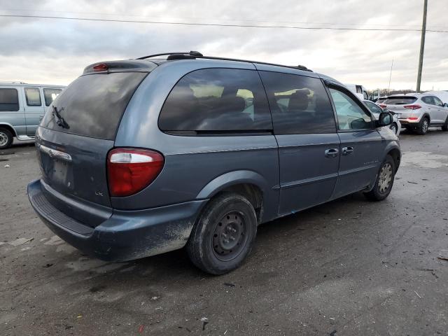 2C4GP44301R279933 - 2001 CHRYSLER TOWN & COU LX BLUE photo 3