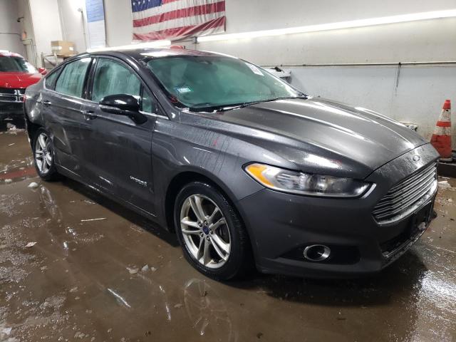 3FA6P0LU3GR204022 - 2016 FORD FUSION SE HYBRID GRAY photo 4