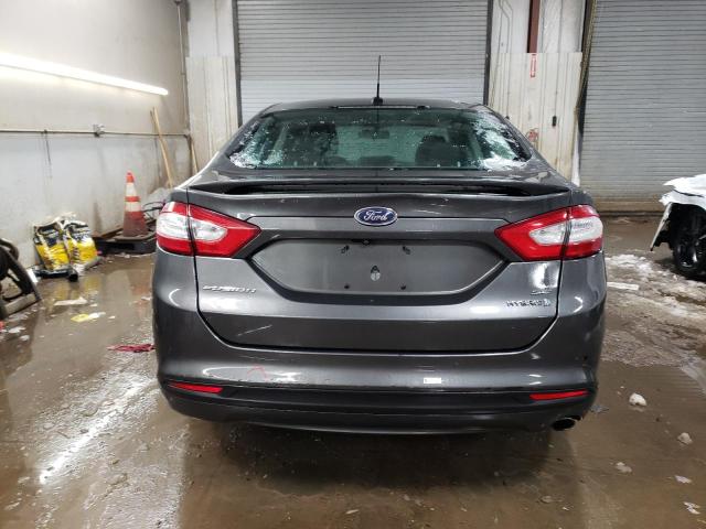 3FA6P0LU3GR204022 - 2016 FORD FUSION SE HYBRID GRAY photo 6