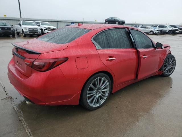 JN1FV7DP1MM850443 - 2021 INFINITI Q50 RED SPORT 400 RED photo 3