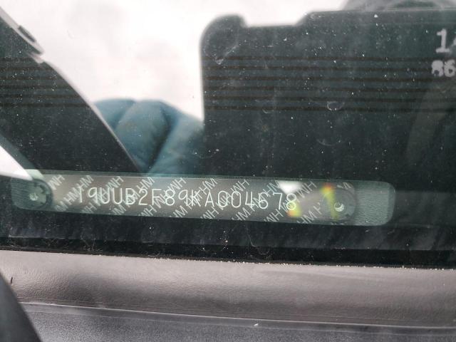 19UUB2F89KA004678 - 2019 ACURA TLX ADVANCE 黑色 照片 12