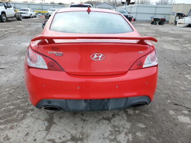 KMHHU6KH4BU064109 - 2011 HYUNDAI GENESIS CO 3.8L RED photo 6