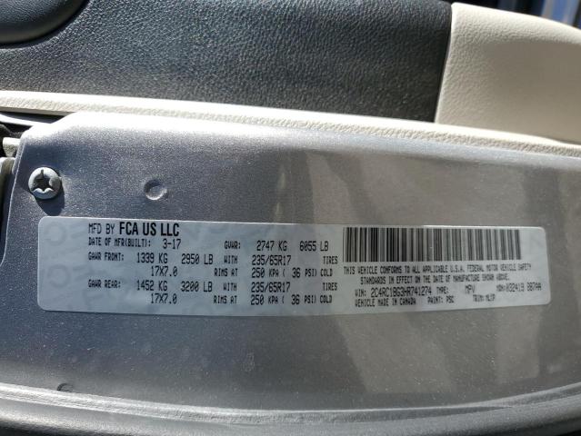 2C4RC1BG3HR741274 - 2017 CHRYSLER PACIFICA TOURING L 银色 照片 14