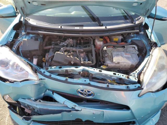 JTDKDTB34E1083455 - 2014 TOYOTA PRIUS C TURQUOISE photo 11