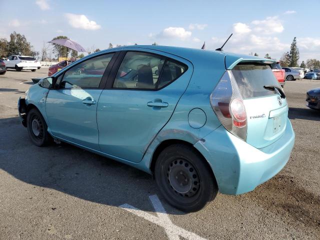 JTDKDTB34E1083455 - 2014 TOYOTA PRIUS C TURQUOISE photo 2