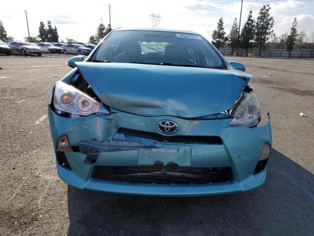 JTDKDTB34E1083455 - 2014 TOYOTA PRIUS C TURQUOISE photo 5