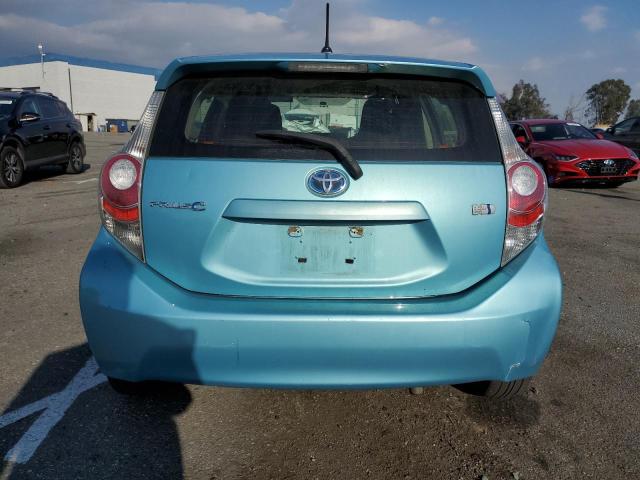 JTDKDTB34E1083455 - 2014 TOYOTA PRIUS C TURQUOISE photo 6