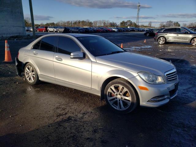 WDDGF8AB6EG178625 - 2014 MERCEDES-BENZ C 300 4MATIC SILVER photo 4