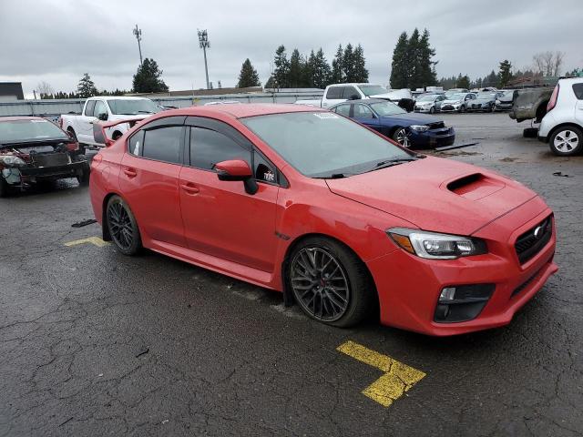 JF1VA2V64H9807176 - 2017 SUBARU WRX STI RED photo 4