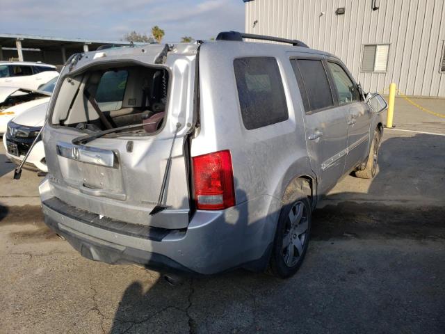 5FNYF3H94EB020539 - 2014 HONDA PILOT TOURING SILVER photo 3