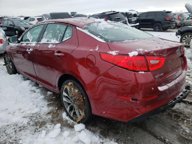 5XXGR4A73FG513502 - 2015 KIA OPTIMA SX RED photo 2