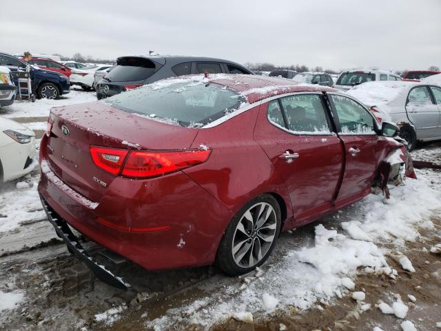 5XXGR4A73FG513502 - 2015 KIA OPTIMA SX RED photo 3