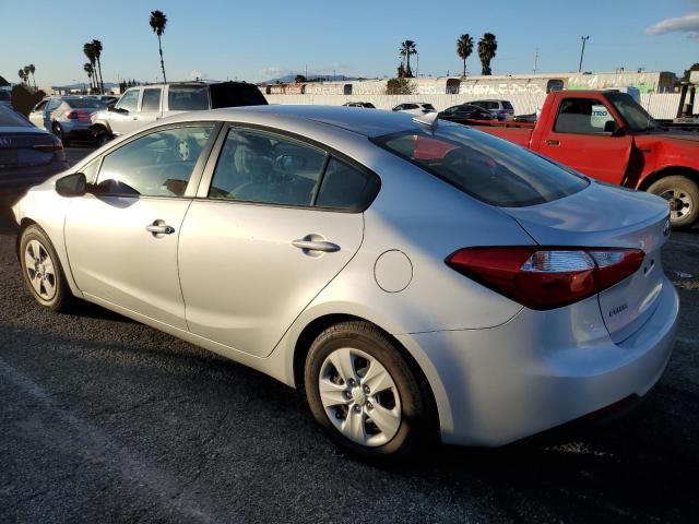 KNAFK4A67G5457381 - 2016 KIA FORTE LX SILVER photo 2