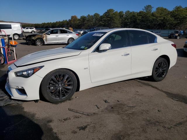 JN1EV7AR7JM445197 - 2018 INFINITI Q50 LUXE WHITE photo 1