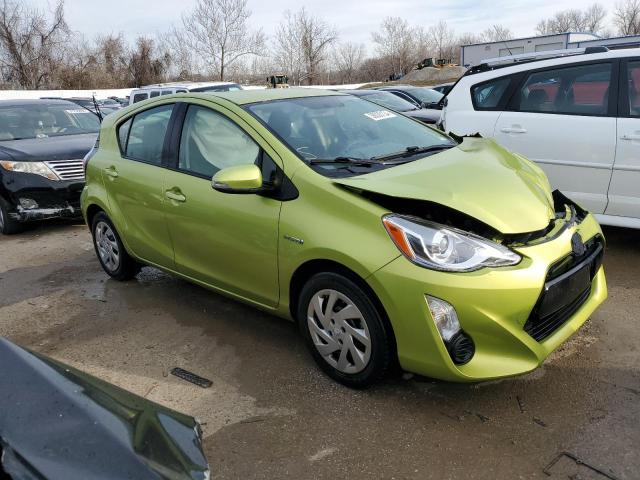 JTDKDTB34F1099723 - 2015 TOYOTA PRIUS C GREEN photo 4