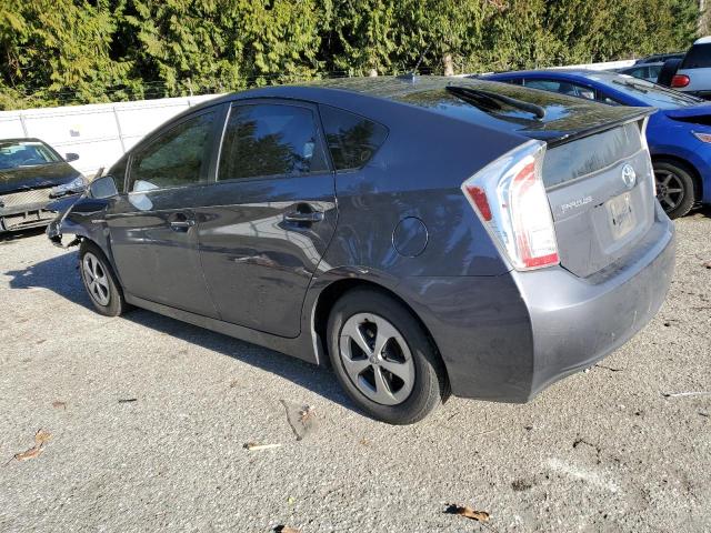 JTDKN3DUXD1632190 - 2013 TOYOTA PRIUS GRAY photo 2