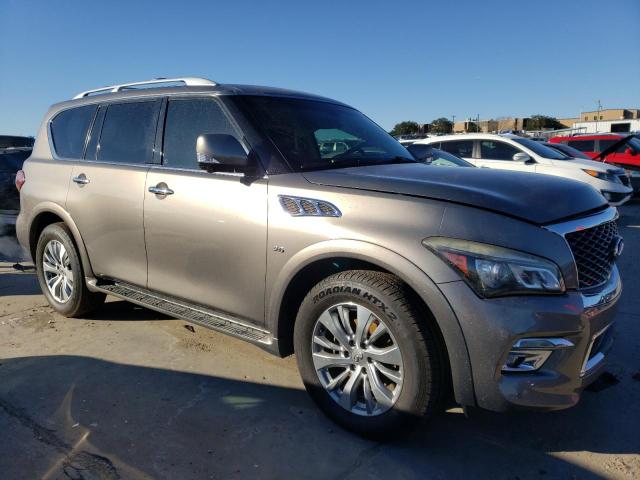 JN8AZ2NF5F9571057 - 2015 INFINITI QX80 GRAY photo 4