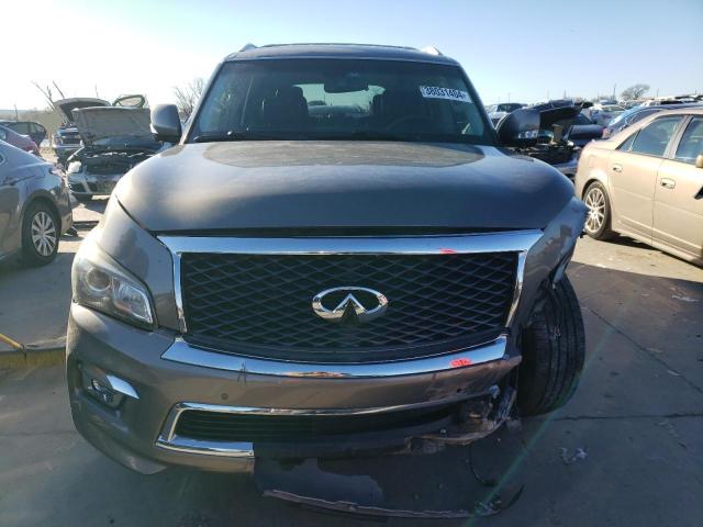 JN8AZ2NF5F9571057 - 2015 INFINITI QX80 GRAY photo 5