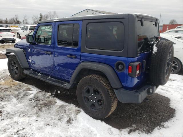 1C4HJXDG3KW629607 - 2019 JEEP WRANGLER U SPORT ლურჯი ფოტო 2