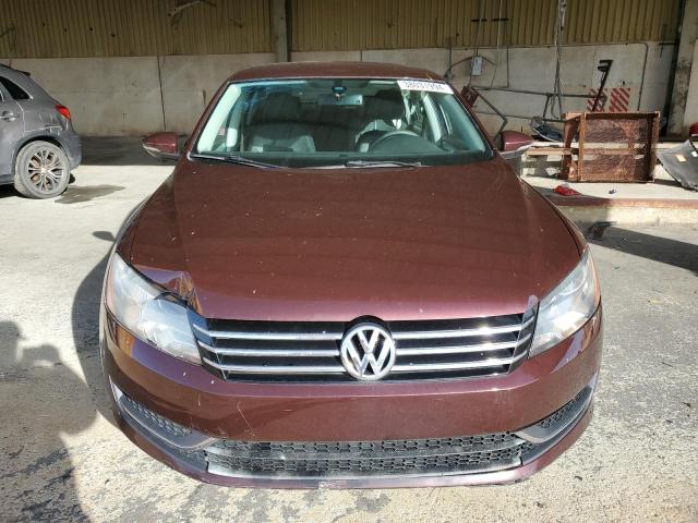 1VWBP7A30CC086206 - 2012 VOLKSWAGEN PASSAT SE BURGUNDY photo 5