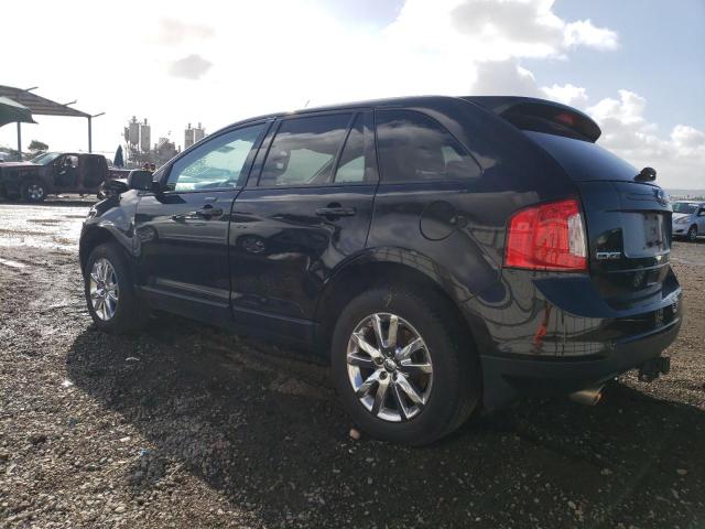 2FMDK4JC4EBA58092 - 2014 FORD EDGE SEL BLACK photo 2