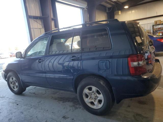 JTEGD21A960145788 - 2006 TOYOTA HIGHLANDER BLUE photo 2