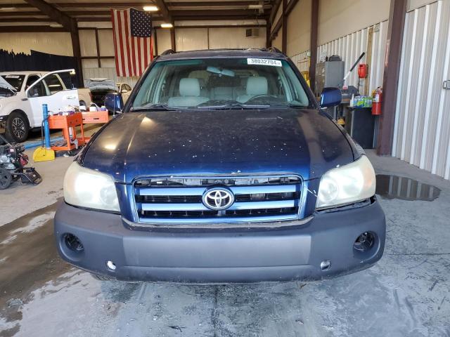 JTEGD21A960145788 - 2006 TOYOTA HIGHLANDER BLUE photo 5