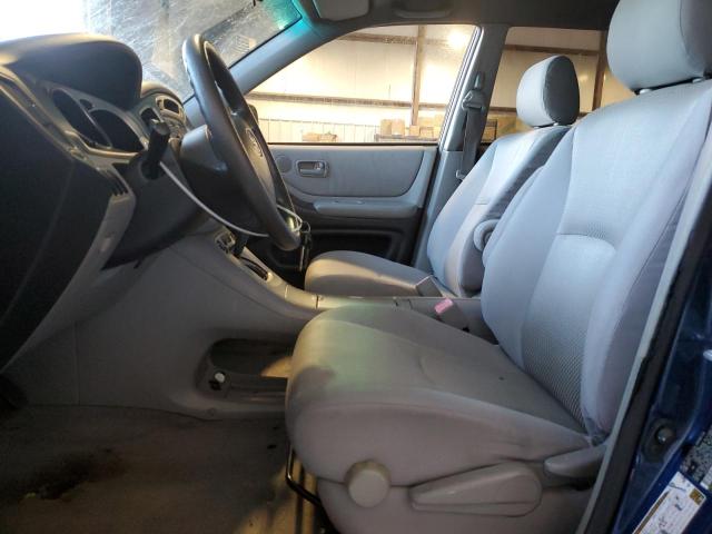 JTEGD21A960145788 - 2006 TOYOTA HIGHLANDER BLUE photo 7