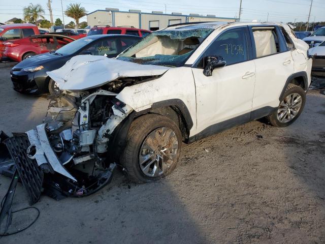 2T3C1RFV5KC019029 - 2019 TOYOTA RAV4 XLE PREMIUM WHITE photo 1