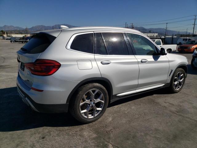 5UXTY5C02M9F13199 - 2021 BMW X3 XDRIVE30I SILVER photo 3