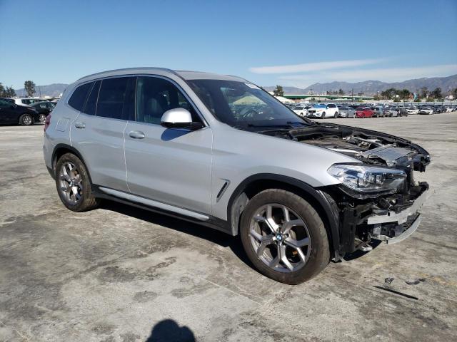 5UXTY5C02M9F13199 - 2021 BMW X3 XDRIVE30I SILVER photo 4