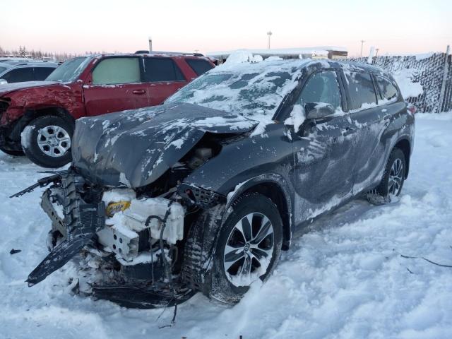 5TDGZRBH6LS014854 - 2020 TOYOTA HIGHLANDER XLE GRAY photo 1