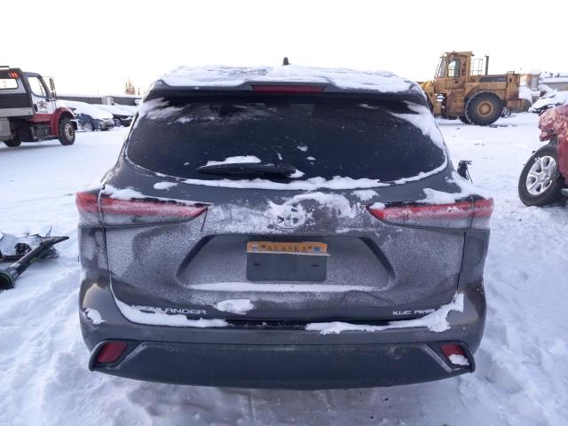 5TDGZRBH6LS014854 - 2020 TOYOTA HIGHLANDER XLE GRAY photo 6