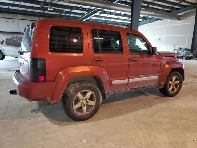 1J8GN58K08W198423 - 2008 JEEP LIBERTY LIMITED RED photo 3