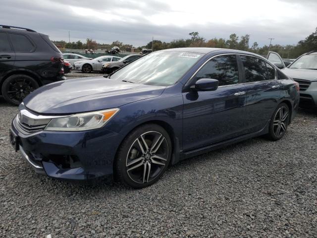 1HGCR2F52HA187718 - 2017 HONDA ACCORD SPORT BLUE photo 1