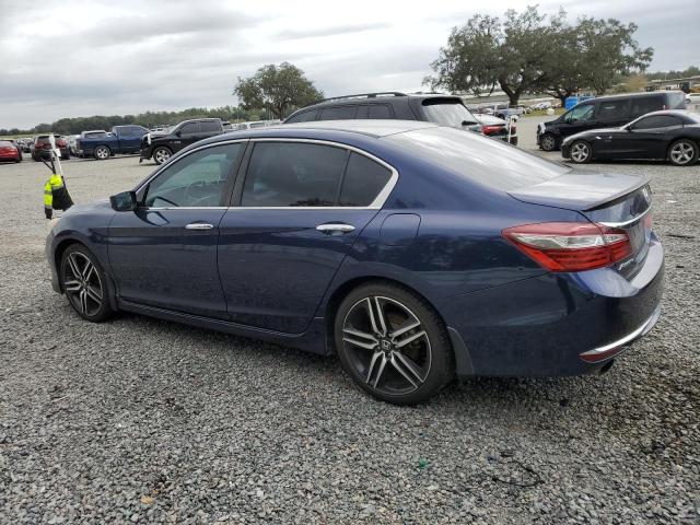 1HGCR2F52HA187718 - 2017 HONDA ACCORD SPORT BLUE photo 2