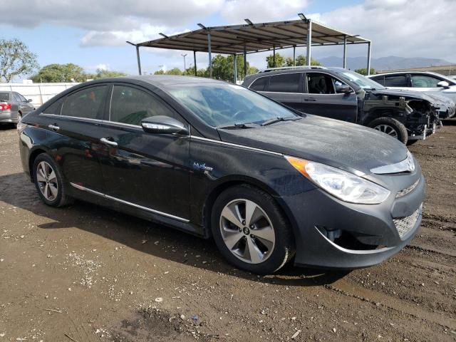 KMHEC4A42BA000449 - 2011 HYUNDAI SONATA HYBRID BLACK photo 4