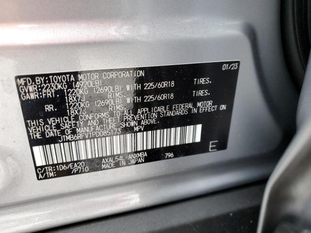 JTMB6RFV1PD085173 - 2023 TOYOTA RAV4 XLE PREMIUM SILVER photo 13