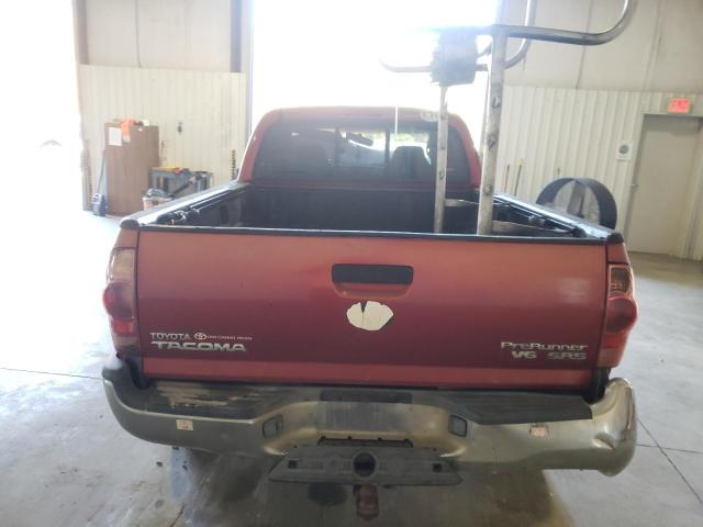 5TETU62N66Z182079 - 2006 TOYOTA TACOMA PRERUNNER ACCESS CAB RED photo 10