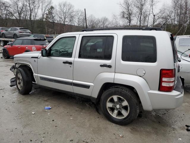 1J8GN28K78W261435 - 2008 JEEP LIBERTY SPORT SILVER photo 2