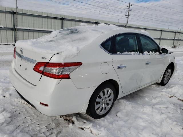 3N1AB7APXFY297928 - 2015 NISSAN SENTRA S WHITE photo 3