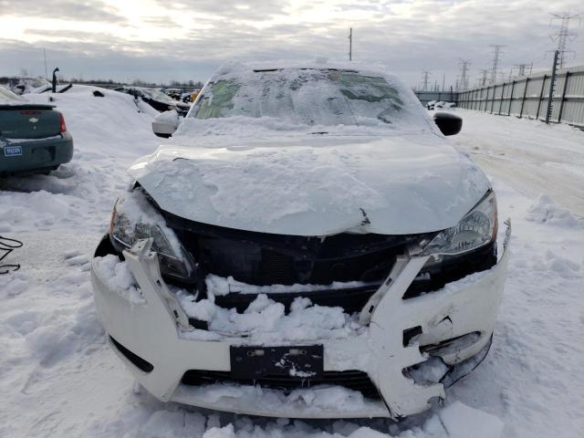 3N1AB7APXFY297928 - 2015 NISSAN SENTRA S WHITE photo 5