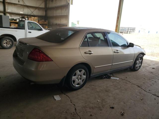 1HGCM56457A098344 - 2007 HONDA ACCORD LX TAN photo 3