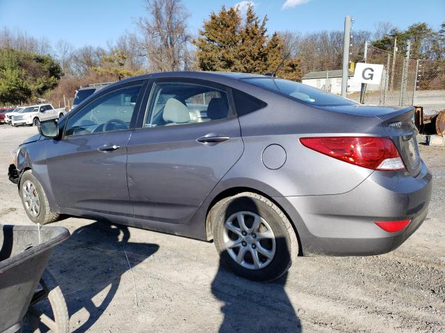 KMHCT4AE5DU568678 - 2013 HYUNDAI ACCENT GLS GRAY photo 2